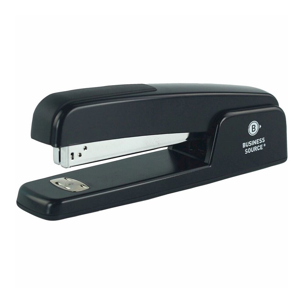 Business Source Die-cast Stapler - Staples Upto 20 Sheet - Holds Upto 210 Staple - Full Strip - Top Loading - Black - Die-cast - 1 Each. Picture 7