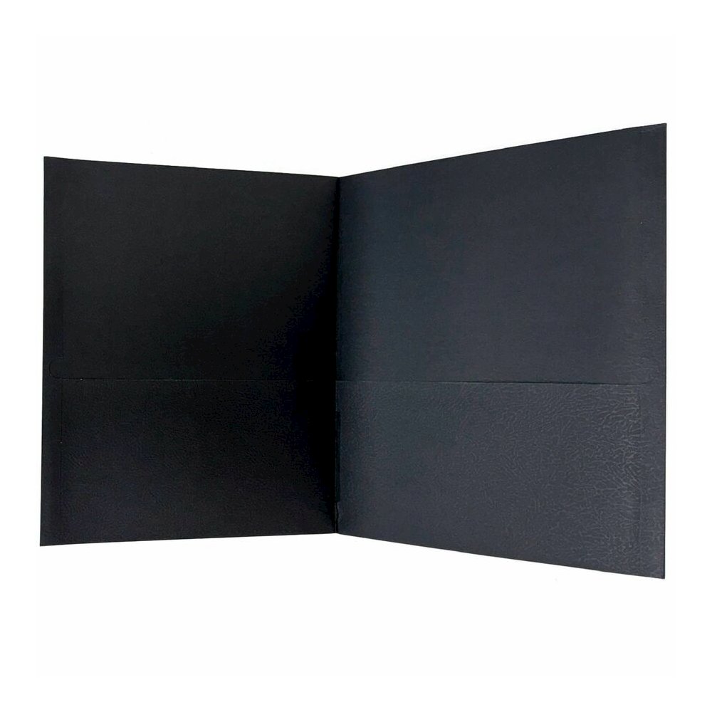 Sparco Letter Pocket Folder - 8 1/2" x 11" - 2 Internal Pocket - Black - 1 Box. Picture 6