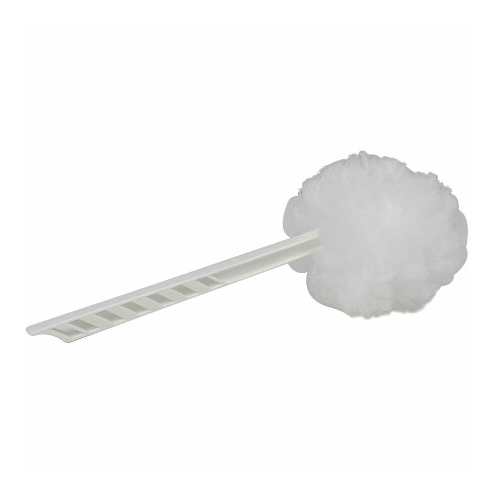 Genuine Joe Toilet Bowl Mop - 4.50" Height Head - 12" Length Plastic Handle - Durable, Scrubber Strip, Acid Resistant - White - 25 / Carton. Picture 10
