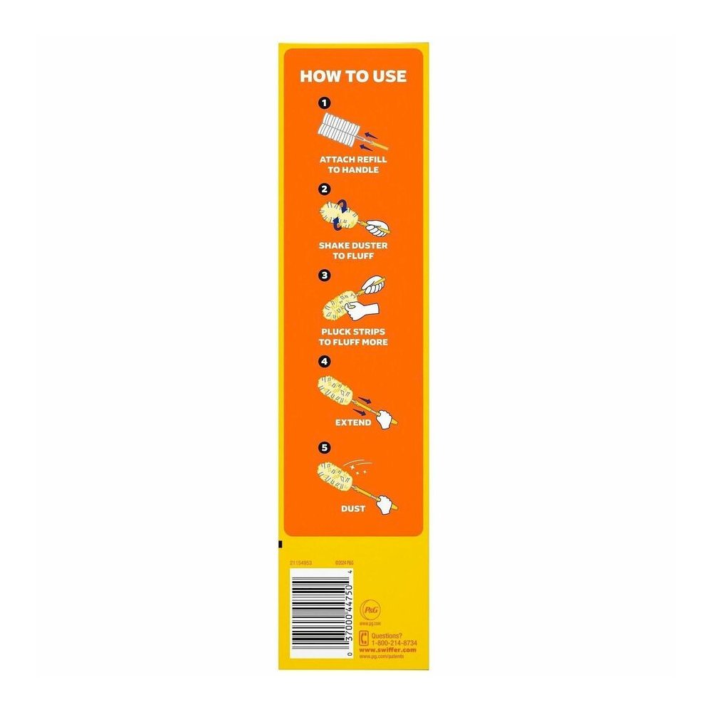Swiffer 360 Dusters Extender Kit - 36" Handle Length - Plastic Handle - White - 6 / Carton. Picture 10