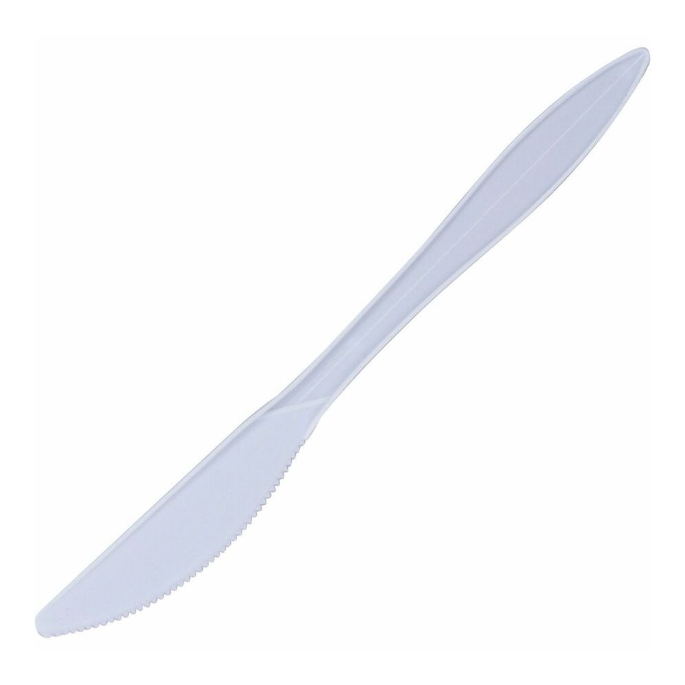 Genuine Joe Individually Wrapped Knife - 1 Piece(s) - Knife - 1 x Knife - Disposable - Polypropylene - White - 1 Carton. Picture 7