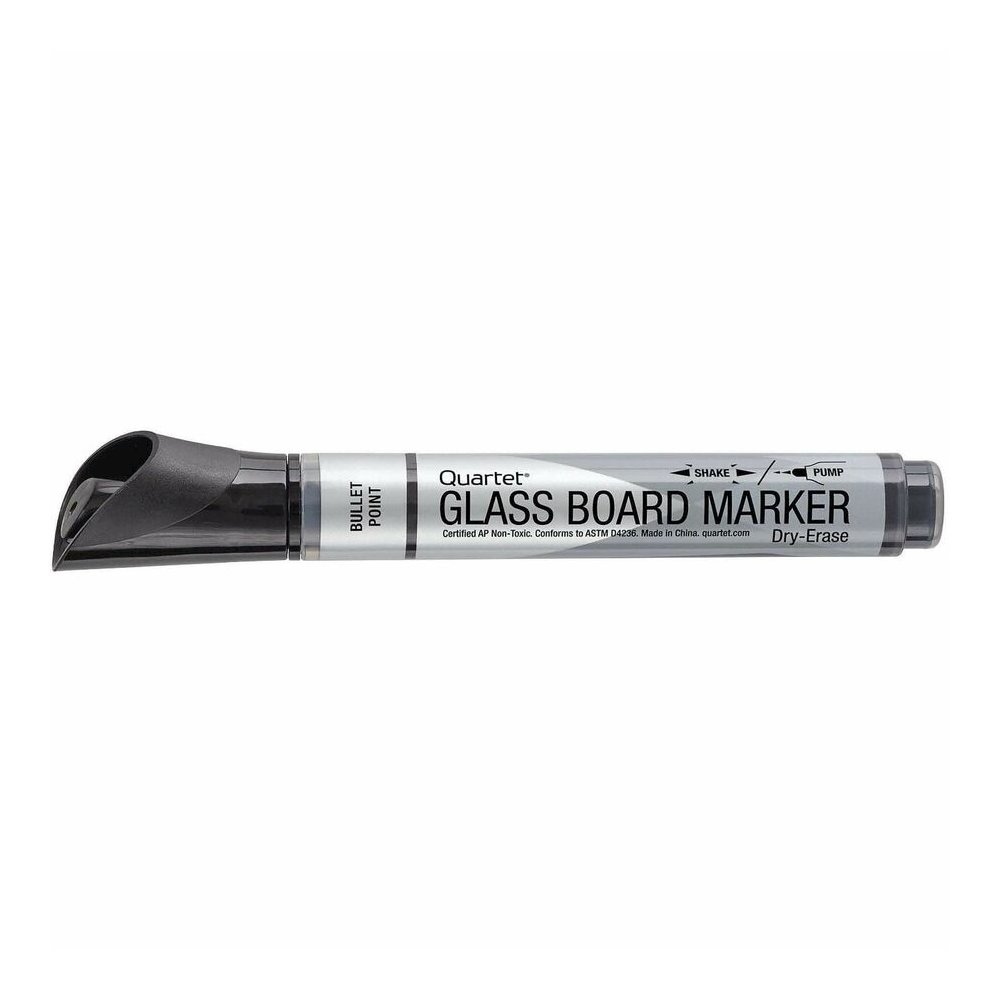 Quartet Premium Dry-Erase Markers for Glass Boards - Erasable - Black Ink - 1 Dozen. Picture 9