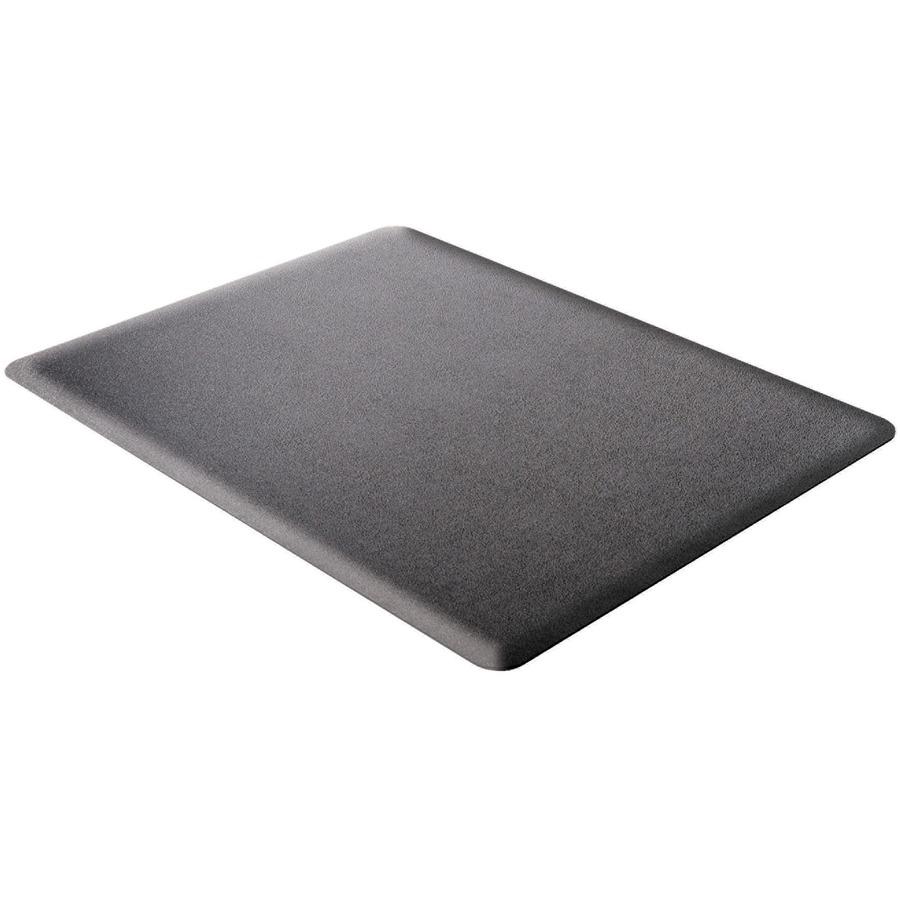 Deflecto Ergonomic Sit-Stand Chair Mat for Multi-surface - Workstation - 53" Length x 45" Width x 0.800" Depth - Rectangular - Foam - Black - 1Each. Picture 2