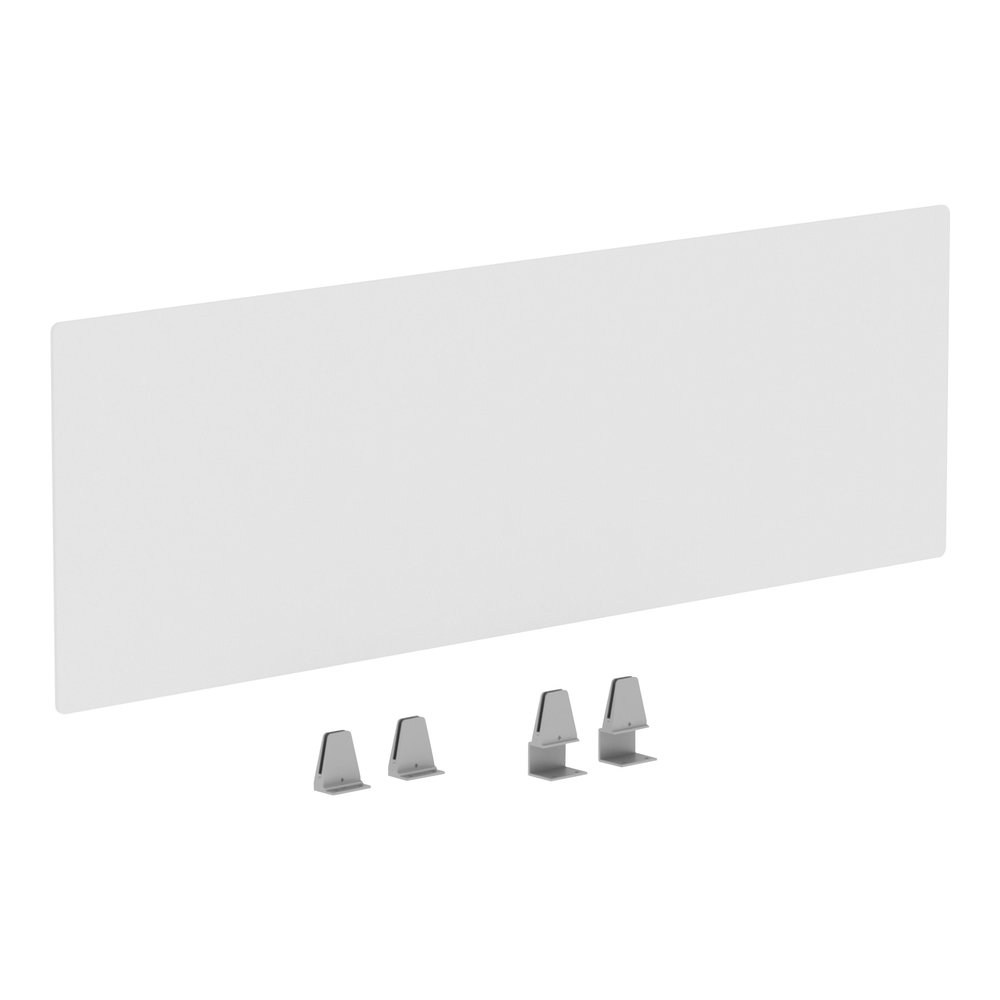 Lorell Relevance Series Modesty/Privacy Panel - 49.2" Width x 15.7" Height - Clear - 1 Each. Picture 9