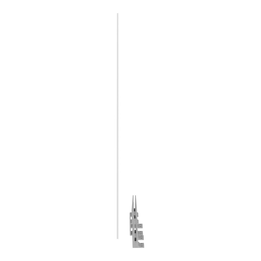 Lorell Relevance Series Modesty/Privacy Panel - 59" Width x 15.7" Height - Clear - 1 Each. Picture 8