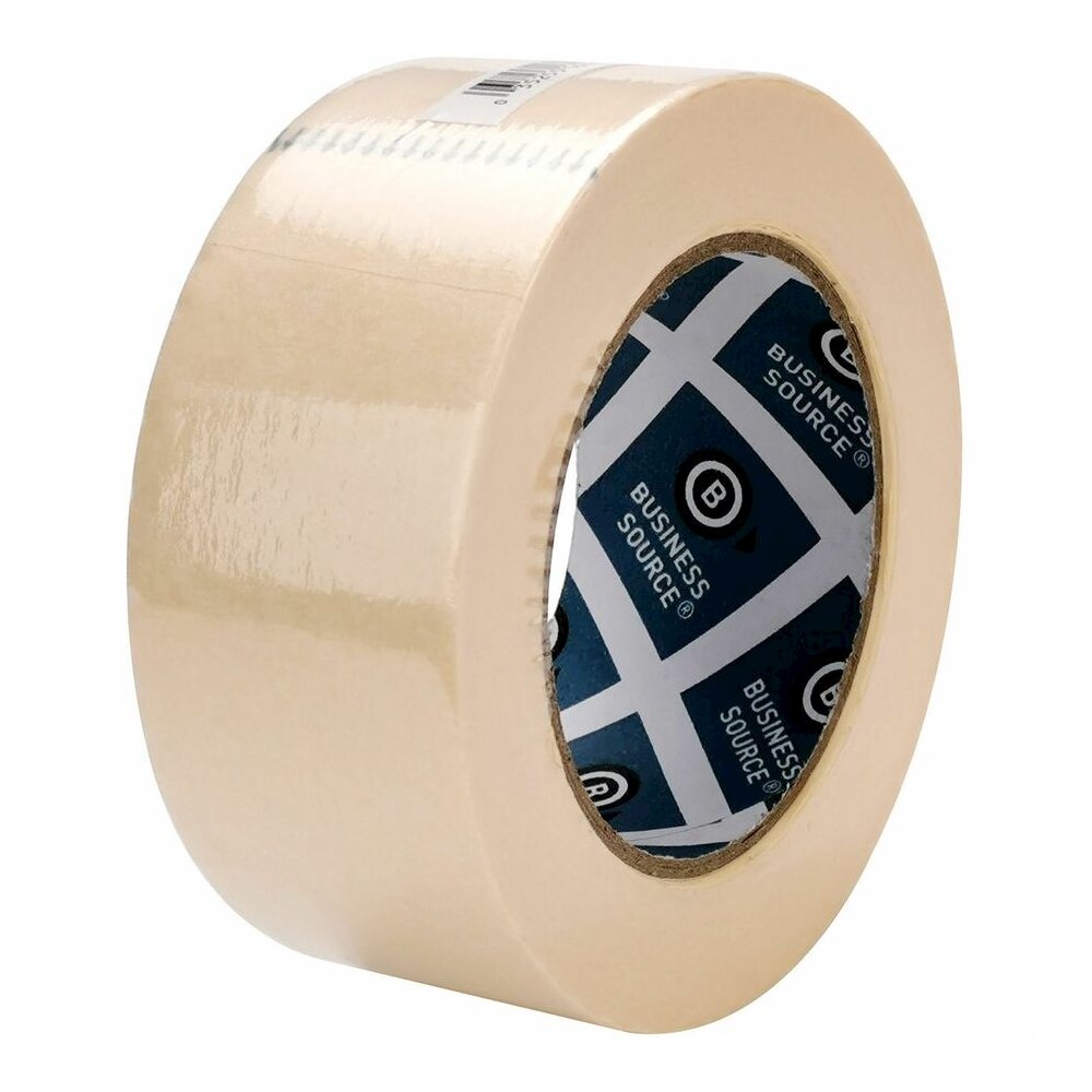 Business Source Utility-purpose Masking Tape - 60 yd Length x 2" Width - 3" Core - Tan - Crepe Paper Backing - For Bundling, Holding, Sealing, Masking - 6 / Pack. Picture 9