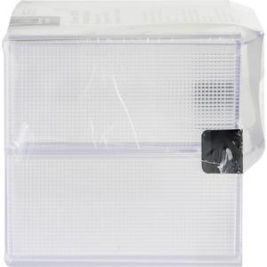 Business Source 2-drawer Storage Organizer - 2 Drawer(s) - 6" Height x 6" Width x 6" Depth - Desktop - Clear - 1 Each. Picture 7