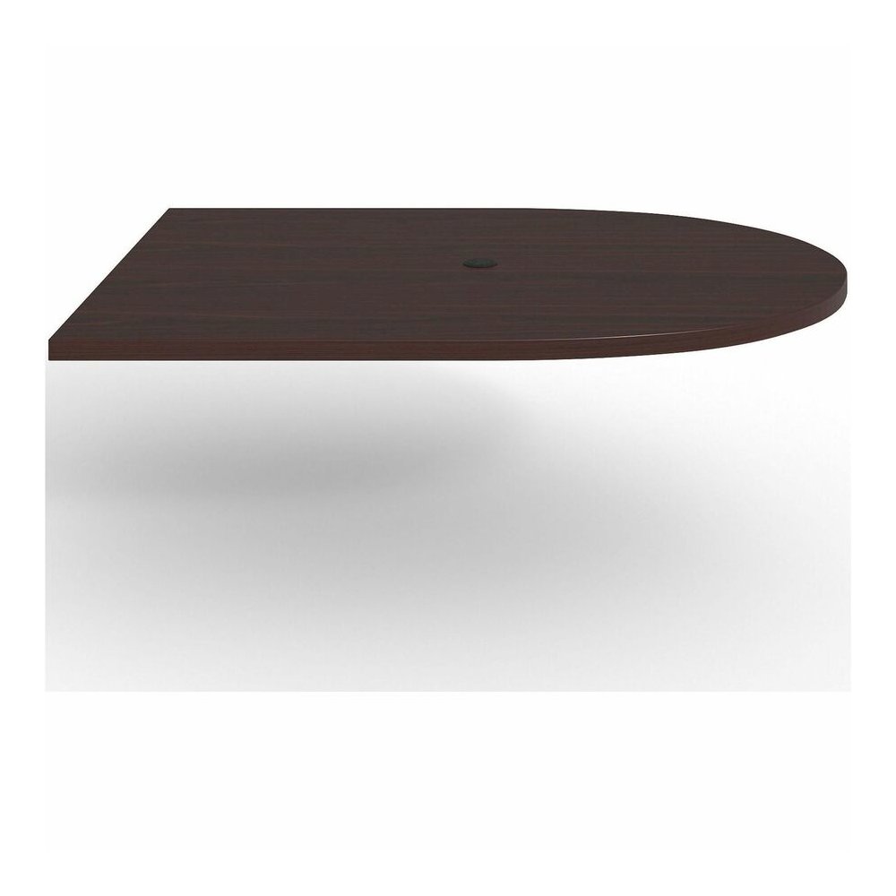 Lorell Prominence 2.0 Half-Racetrack Conference Tabletop - Mahogany Racetrack, Laminated Top - 60" Table Top Width x 48" Table Top Depth x 1.50" Table Top Thickness - Conferencing, Office - Assembly R. Picture 9