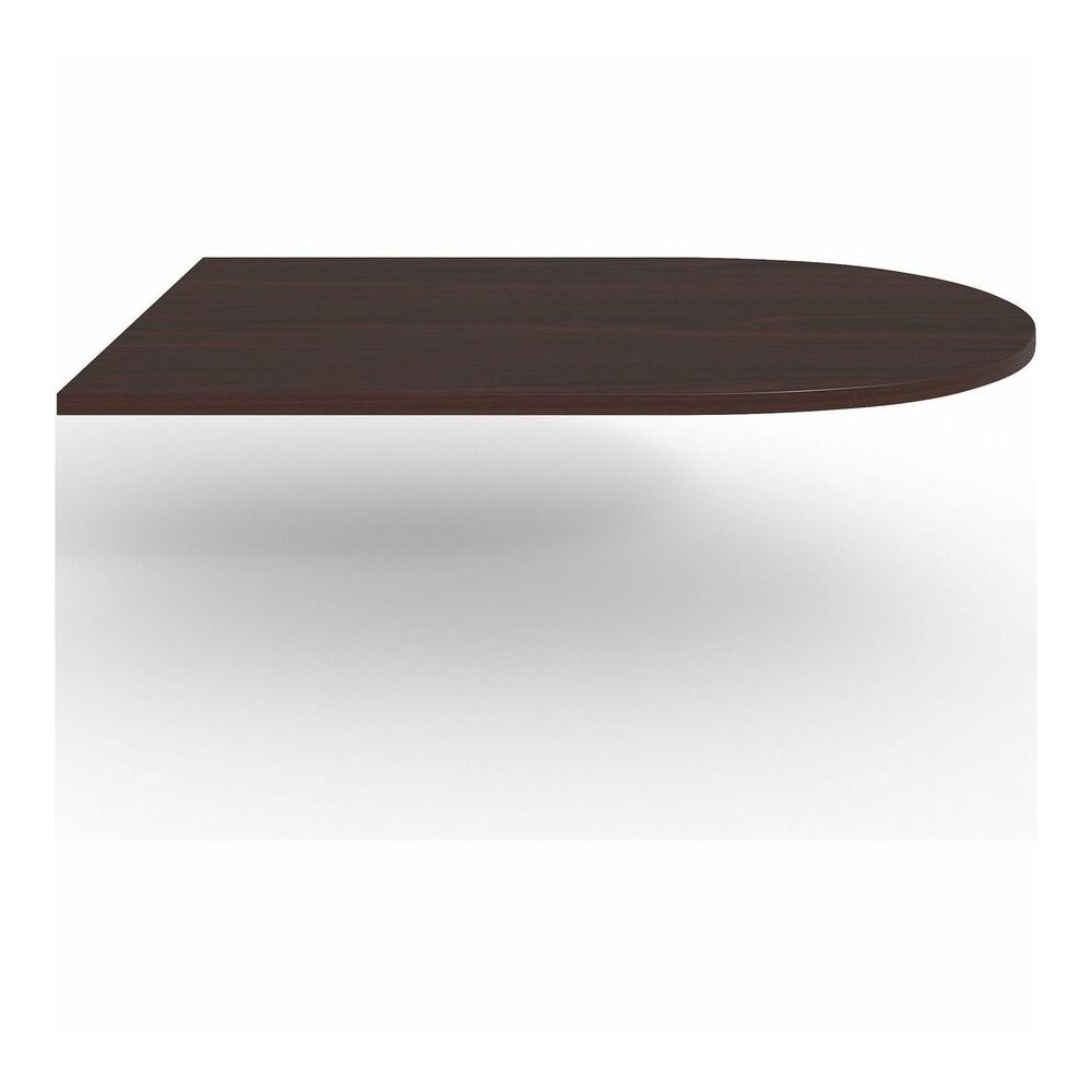 Lorell Prominence 2.0 Half-Racetrack Conference Tabletop - Mahogany Racetrack, Laminated Top - 72" Table Top Width x 48" Table Top Depth x 1.50" Table Top Thickness - Conferencing, Office - Assembly R. Picture 11