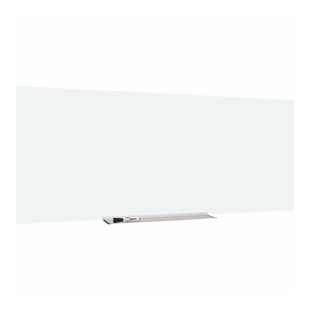 Lorell Magnetic Glass Dry-Erase Board - 96" (8 ft) Width x 48" (4 ft) Height - White Glass Surface - Rectangle - Magnetic - 1 Each. Picture 7