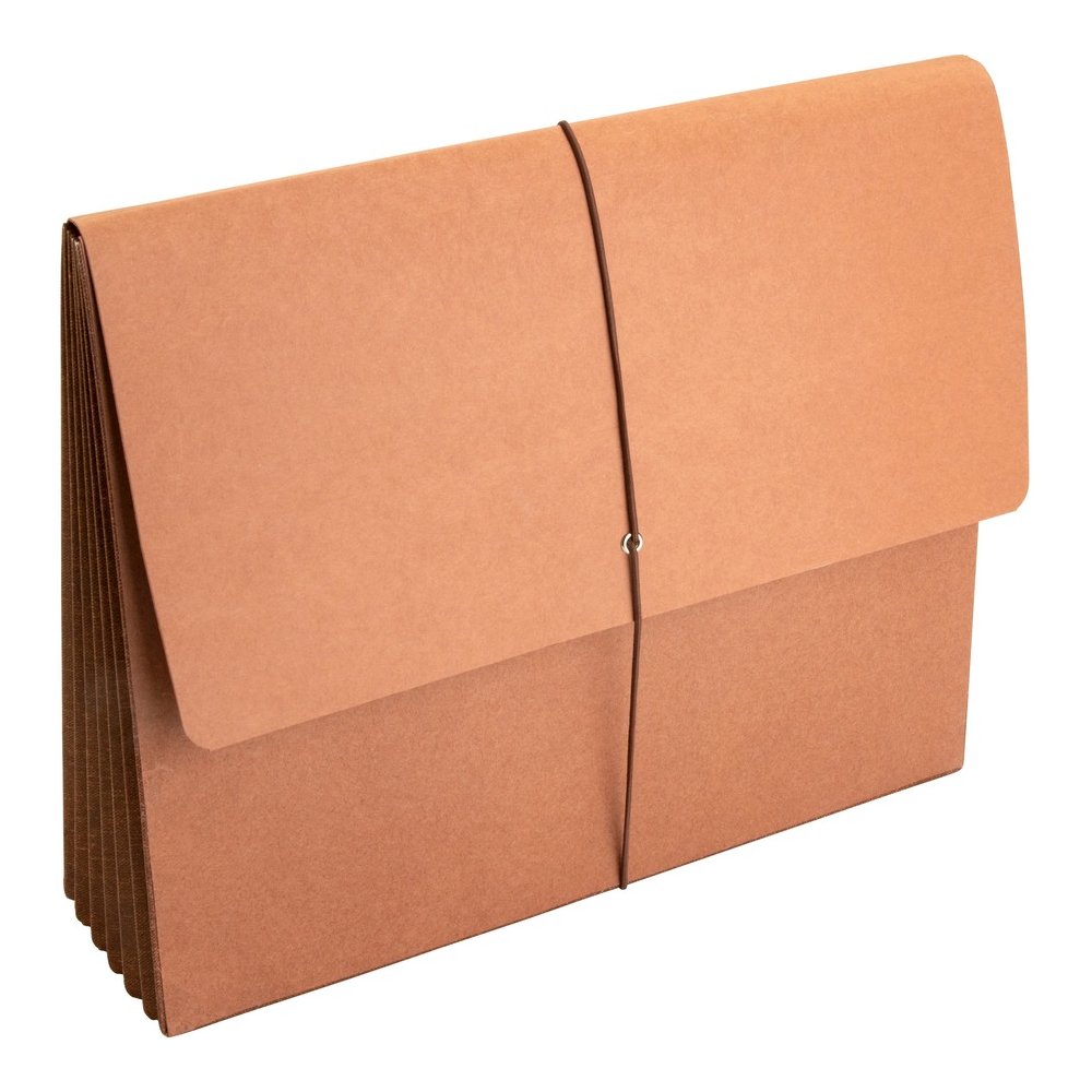 Business Source Letter Recycled File Wallet - 8 1/2" x 11" - 5 1/4" Expansion - Brown - Expandable Gusset, Tyvek Gusset, Tear Resistant, Durable, Flap and Cord Closure - 30% Recycled - 10 / Box. Picture 7
