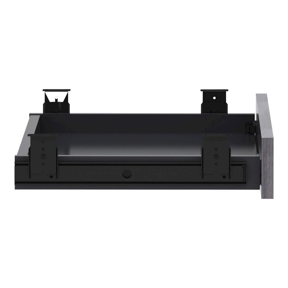 Lorell Universal Center Drawer - 28.4" x 16.7" x 5.1" - Finish: Weathered Charcoal. Picture 8