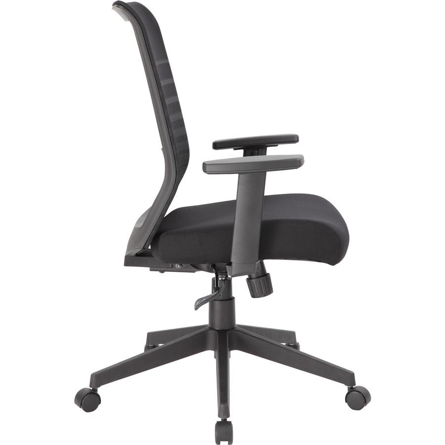 Boss Mesh Task Chair - Black Seat Color - Black Back Color - Mesh Back Material - Black Frame Color - 5-star Base - 1 Each. Picture 9