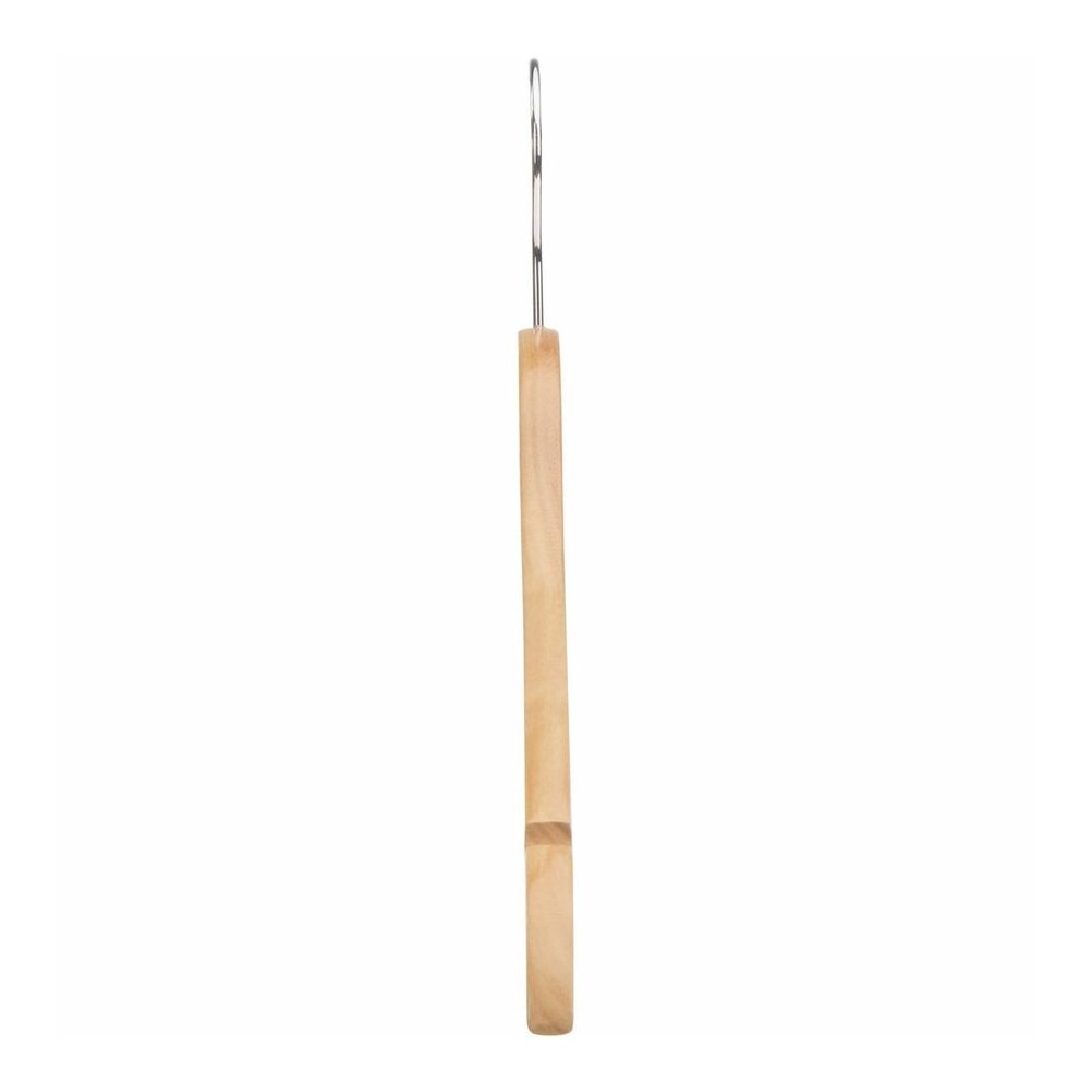 Lorell Wooden Coat Hangers - 7.2" Height x 13.8" Width - for Coat, Clothes, Garment - Wooden, Metal - Natural - 30 / Carton. Picture 12