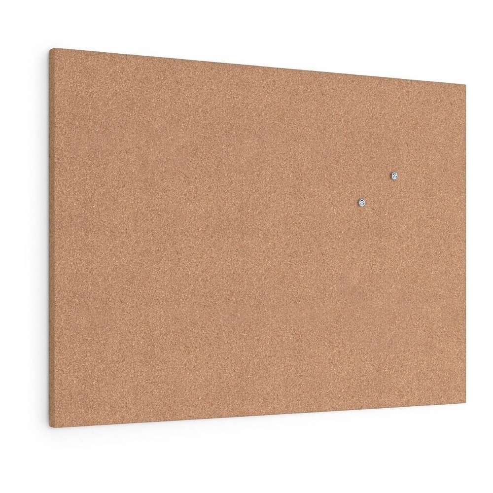 U Brands Frameless Cork Canvas Bulletin Board - 18" Board Height x 24" Board Width - Natural Cork Surface - Self-healing, Durable, Mounting System, Tackable, Frameless - 1 Each. Picture 5