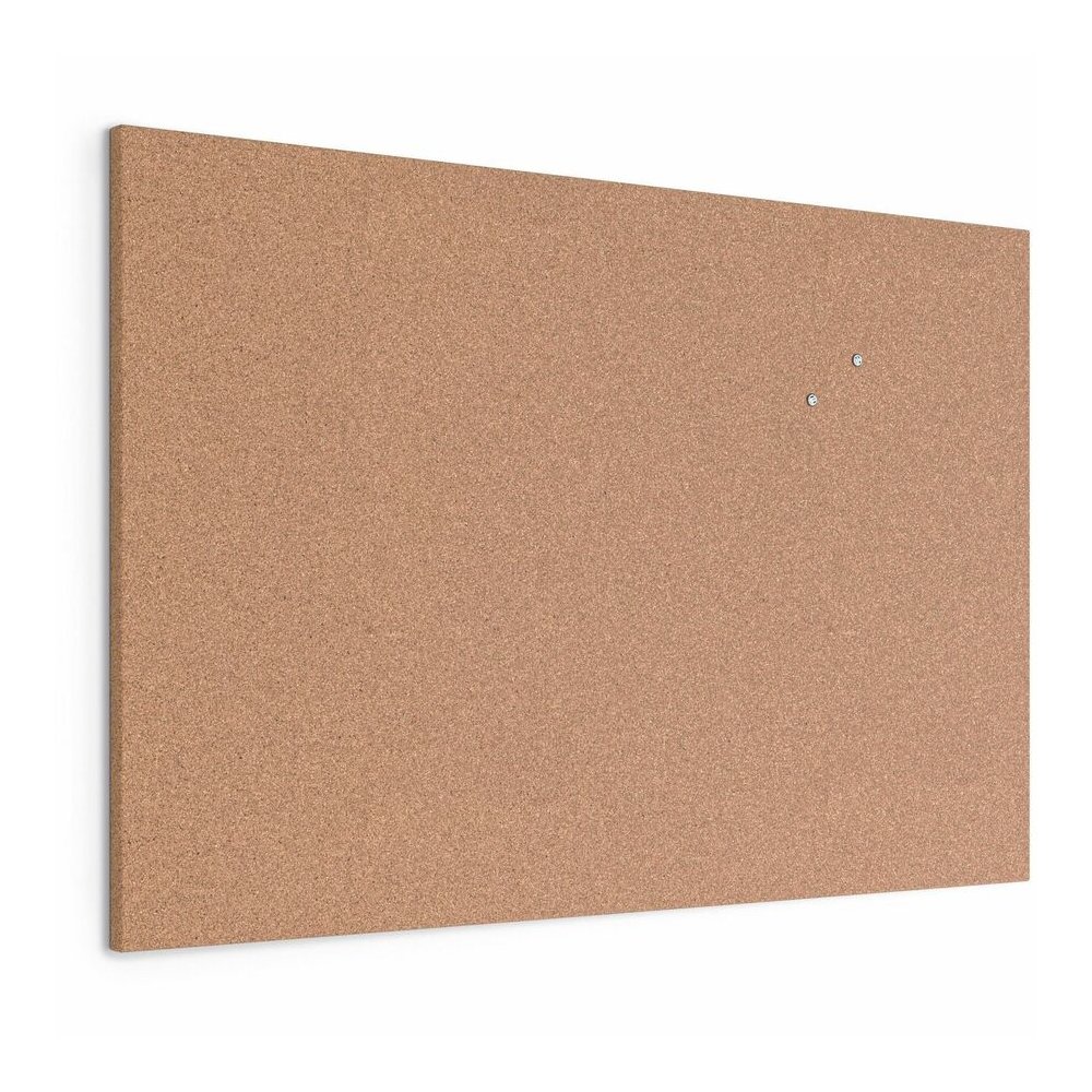 U Brands Frameless Cork Canvas Bulletin Board - 24" Board Height x 36" Board Width - Natural Cork Surface - Self-healing, Durable, Mounting System, Tackable, Frameless - 1 Each. Picture 5