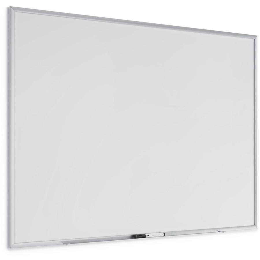 U Brands Magnetic Dry-Erase Board - 48" (4 ft) Width x 36" (3 ft) Height - White Painted Steel Surface - Silver Aluminum Frame - Rectangle - Horizontal/Vertical - Magnetic - 1 Each. Picture 6