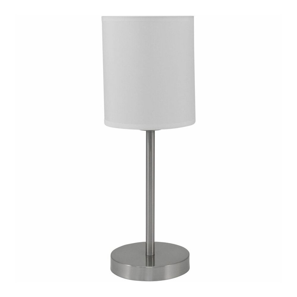 Ledu Slim Line Lamp Combo Pack - 13 W CFL, LED Bulb - Silver - Steel - Floor-mountable, Desk Mountable - Silver, White. Picture 7