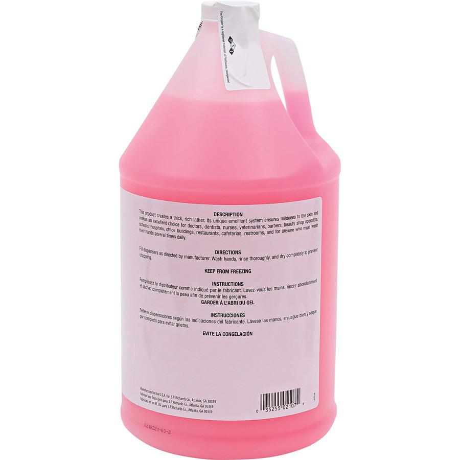 Genuine Joe Pink Lotion Soap - 1 gal (3.8 L) - Hand, Skin - Pink - Rich Lather - 4 / Carton. Picture 8