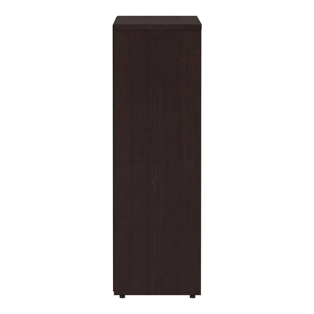 Lorell Laminate Bookcase - 36" Width x 12" Depth x 36" Height - 3 x Shelf(ves) - Laminated, Sturdy, Contemporary Style, Square Edge, Adjustable Shelf - Espresso - Medium Density Fiberboard (MDF), Lami. Picture 9