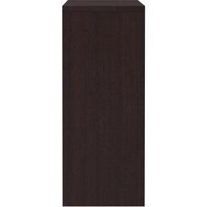 Lorell Essentials Series Stack-on Hutch with Doors - 36" Height x 60" Width x 15" Depth - 4 Door(s) - Finish: Espresso Laminate - 1 Each. Picture 5