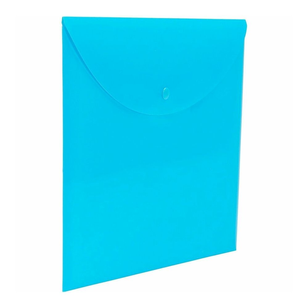 Smead Letter Filing Envelope - 8 1/2" x 11" - Teal - Closed On Top, Closed Sides, Water Resistant, Tear Resistant, Snap Closure, Durable, Compact - 10 / Box. Picture 6