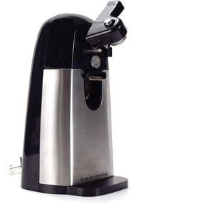 HAUS-MAID Electric Can Opener - Built-in Magnet, Durable - Black. Picture 2