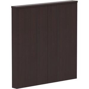 Lorell Dry-erase Whiteboard Presentation Cabinet - Hinged Door, Dry Erase Surface - 47.3" Height x 47.3" Width x 4.8" Depth - 1 Each. Picture 7