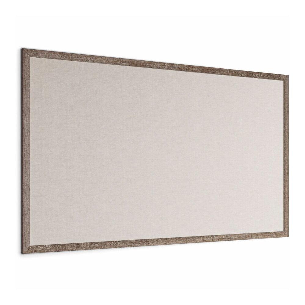 U Brands Linen Bulletin Board - 48" Board Height x 72" Board Width - Tan Linen Surface - Self-healing, Durable, Mounting System, Tackable, Sturdy, Damage Resistant - Rustic Wood Frame - 1 Each. Picture 5