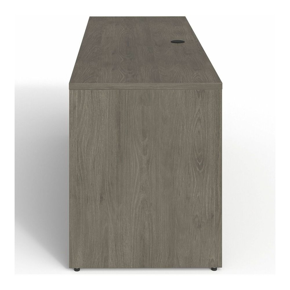 Lorell Prominence 2.0 Left-Pedestal Credenza - Rectangle - 29" Height x 72" Width x 24" Depth, 1" Thickness Top - Total Drawer(s): 2 - Single Pedestal on Left Side - Band Edge - Material: Particleboar. Picture 9