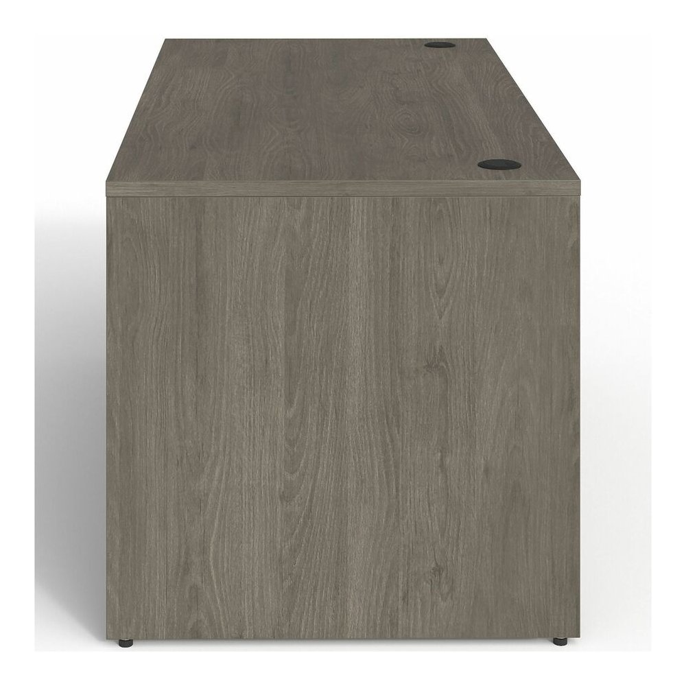 Lorell Prominence 2.0 Left-Pedestal Desk - Rectangle - 29" Height x 60" Width x 30" Depth, 1" Thickness Top - Total Drawer(s): 3 - Single Pedestal on Left Side - Band Edge - Material: Particleboard - . Picture 9