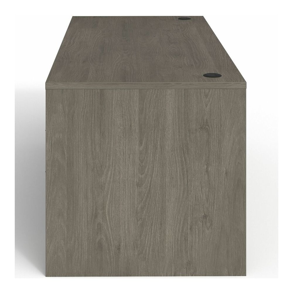 Lorell Prominence 2.0 Double-Pedestal Desk - Rectangle - 29" Height x 66" Width x 30" Depth, 1" Thickness Top - Total Drawer(s): 5 - Double Pedestal on Left/Right Side - Band Edge - Material: Particle. Picture 9