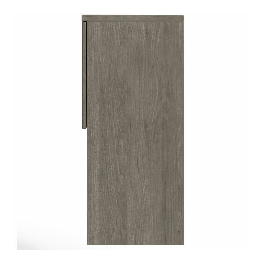 Lorell Prominence 2.0 Hutch - Rectangle - 39" Height x 66" Width x 16" Depth - 4 Door(s) - Material: Particleboard - Finish: Gray Elm, Thermofused Melamine (TFM), Laminate - Mar Resistant, Burn Resist. Picture 11