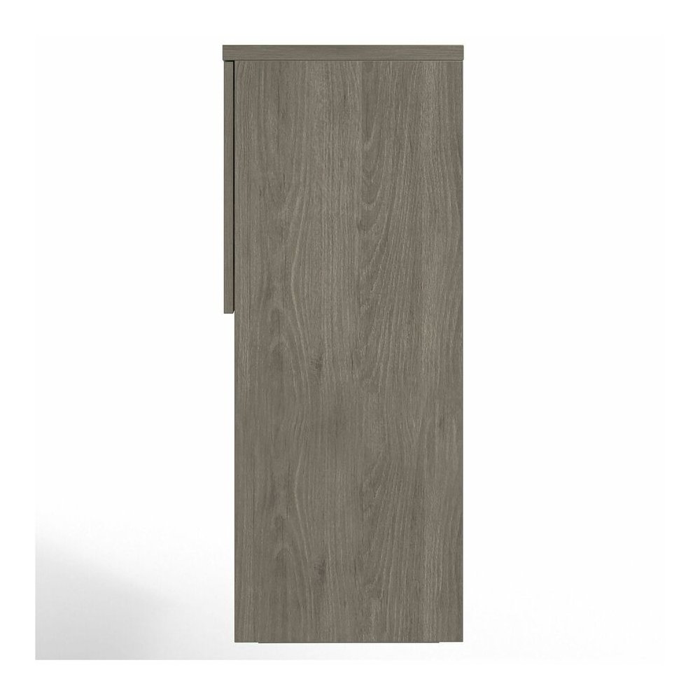 Lorell Prominence 2.0 Hutch - Rectangle - 39" Height x 72" Width x 16" Depth - 4 Door(s) - Material: Particleboard - Finish: Gray Elm, Thermofused Melamine (TFM), Laminate - Mar Resistant, Burn Resist. Picture 12