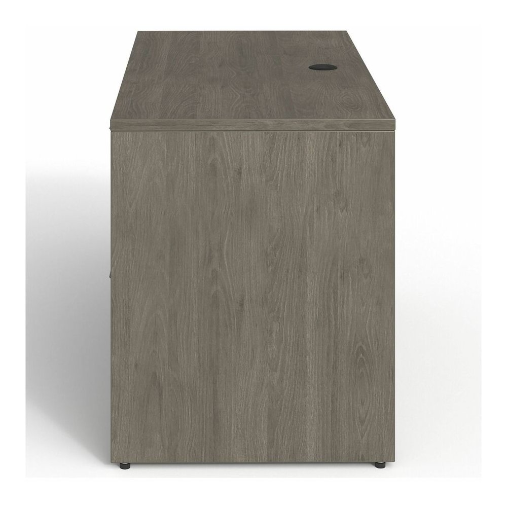 Lorell Prominence 2.0 Right Return - Rectangle - 29" Height x 48" Width x 24" Depth, 1" Thickness Top - Total Drawer(s): 2Right Side - Material: Particleboard, Thermofused Melamine (TFM) - Finish: Gra. Picture 12