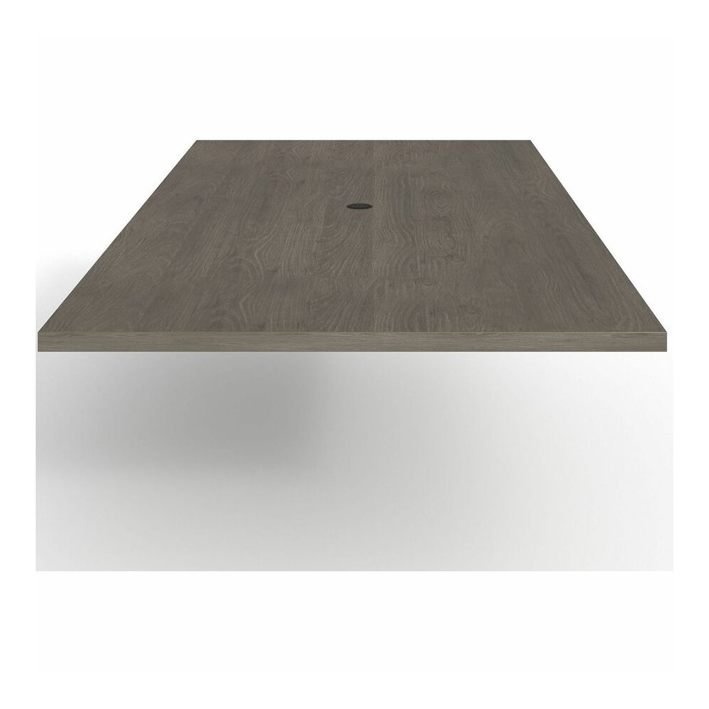 Lorell Prominence 2.0 Rectangular Conference Tabletop - Rectangle - 96" Width x 48" Depth, x 1.5" Thickness Top - Material: Particleboard - Finish: Gray Elm - Laminated, Durable, Mar Resistant, Burn R. Picture 10