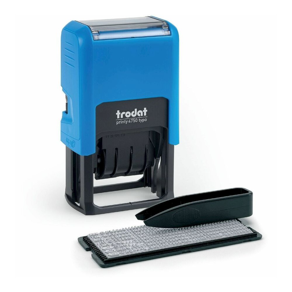 Trodat Do-it-Yourself Date Stamp - Date Stamp - 2 Characters/Line - 1" Impression Width x 1.63" Impression Length - 10000 Impression(s) - Assorted - Recycled - 1 Each. Picture 8