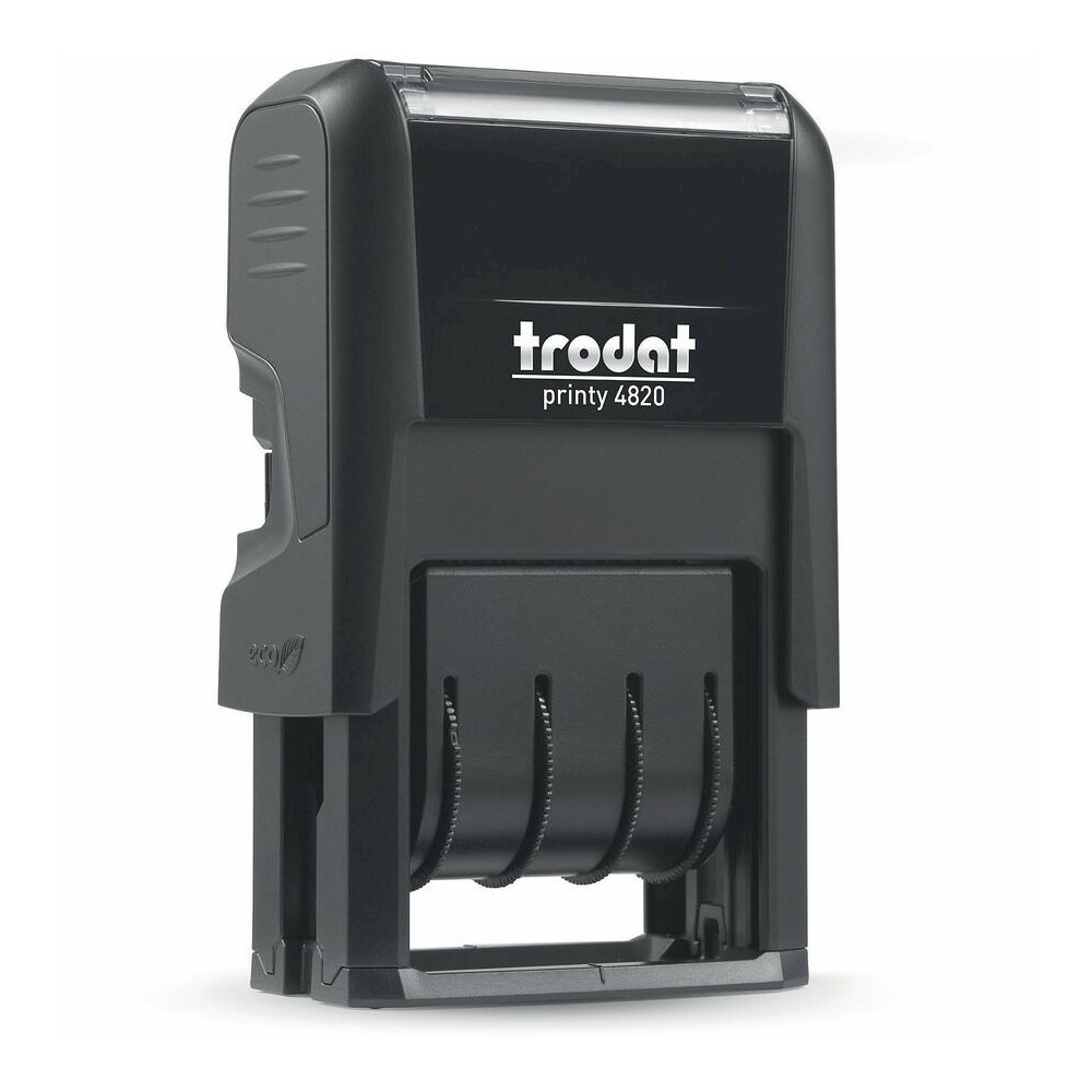 Trodat Date Only Stamp - Date Stamp - 0.38" Impression Width x 1.62" Impression Length - 10000 Impression(s) - Black - Recycled - 1 Each. Picture 14