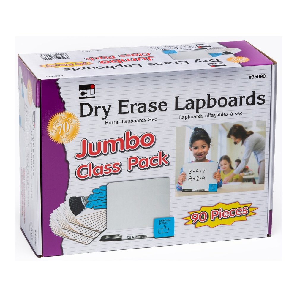 Charles Leonard Lapboard Classpack - 12" (1 ft) Width x 9" (0.8 ft) Height - White Masonite Surface - Lap - 30 / Set. Picture 7