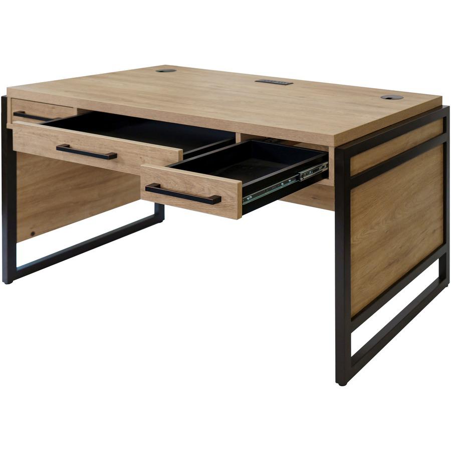 Mason Modern Wood Laminate Office Desk. Picture 6