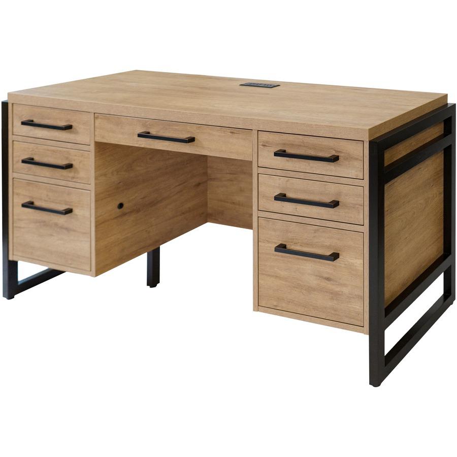 Mason Wood Laminate Office Desk. Picture 6