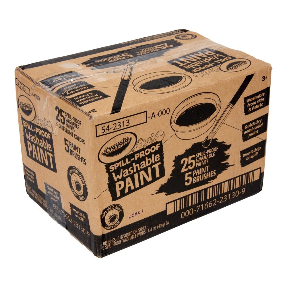 Crayola Spill Proof Washable Paint Set - Art, Craft - Recommended For 3 Year - 25 / Pack. Picture 11