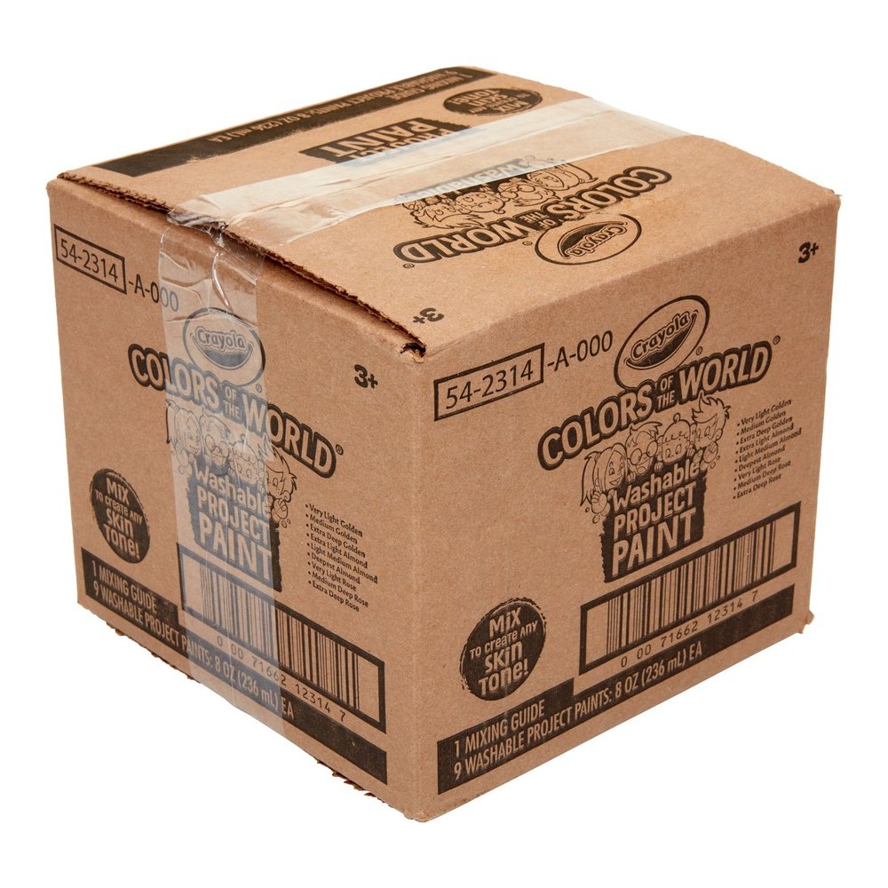 Crayola Colors of the World™ Washable Paint - Multicolor - 8 fl oz - Washable - 9 / Box. Picture 11