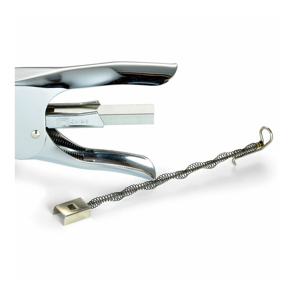 Officemate Plier Stapler - Staple Size: 0.25" , 0.31" - Rear Loading - Silver - Metal - 1 Each. Picture 8