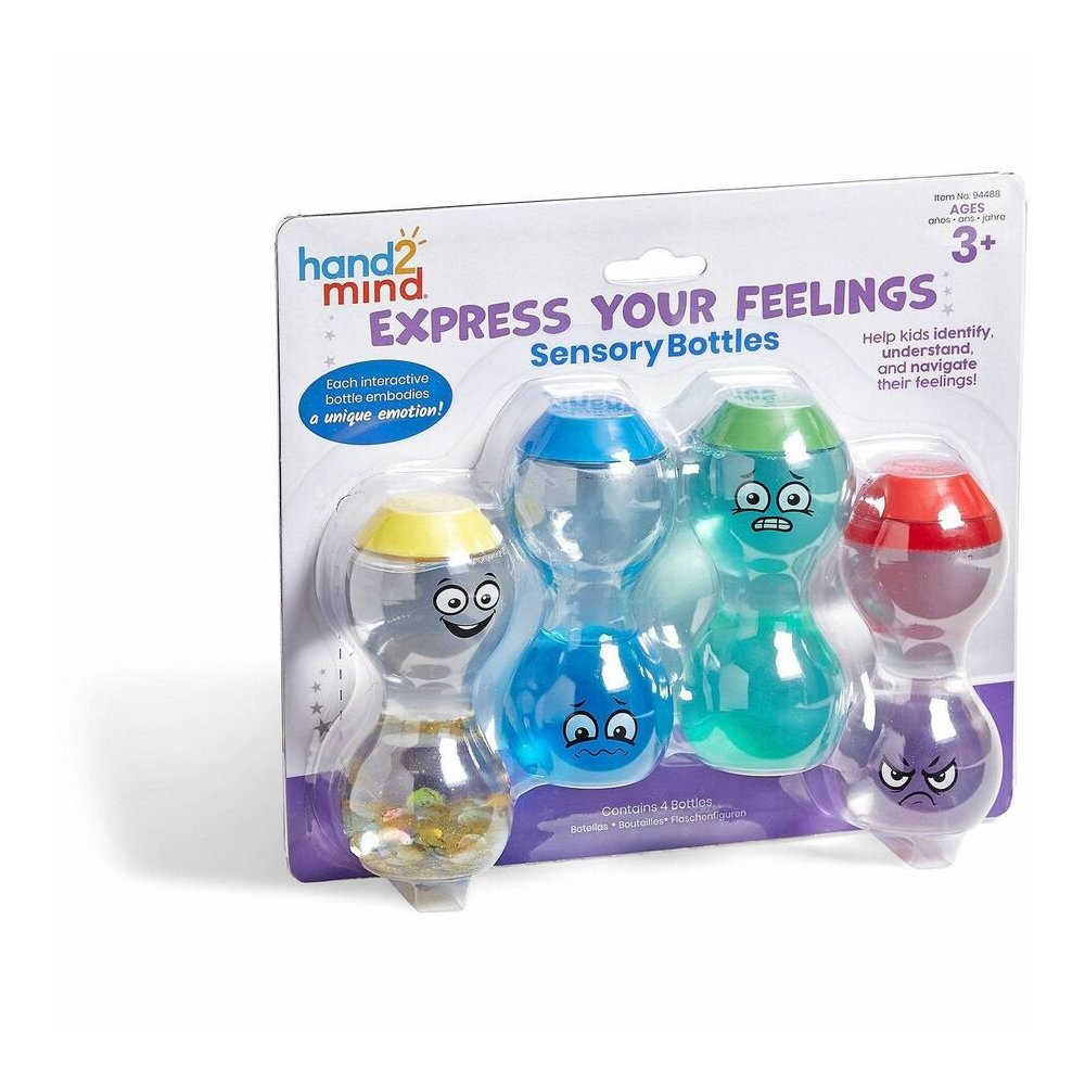 Learning Resources Express Your Feelings Sensory Bottles - Theme/Subject: Learning - Skill Learning: Feeling, Emotion, Self Awareness - 3+ - 4/Set - 1 Each. Picture 5