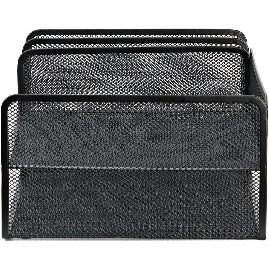 Lorell 4-Tier File Organizer - 4 Tier(s) - Horizontal/Vertical - Desktop - Black - Steel Mesh - 1 Each. Picture 12