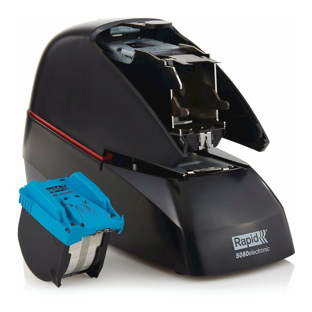 Rapid Stapler Electric 5080E - Staples Upto 90 Sheet - Staple Size: 2" - Black - 1 Each. Picture 12
