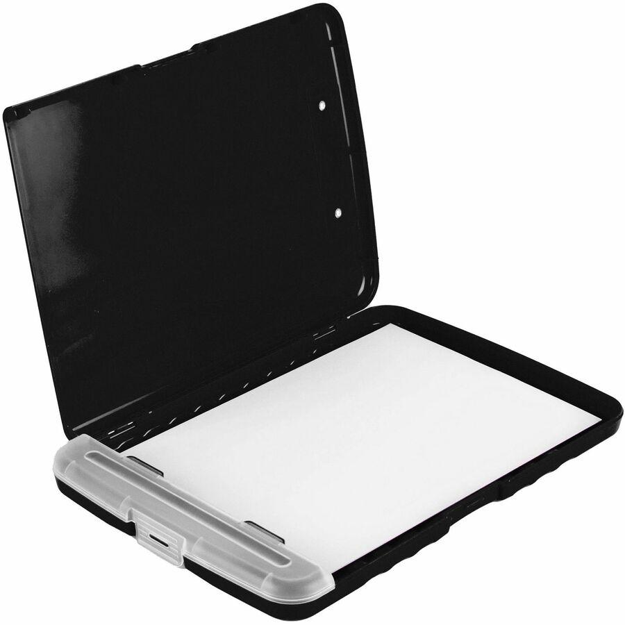 Business Source Storage Clipboard - Storage for 160 Sheet - Plastic - Black - 1 Each. Picture 9