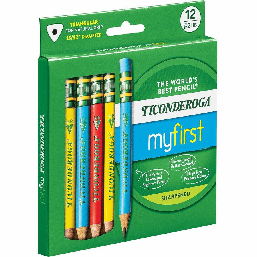 Dixon My First Short Pencils - Assorted Barrel - 12 / Box. Picture 7
