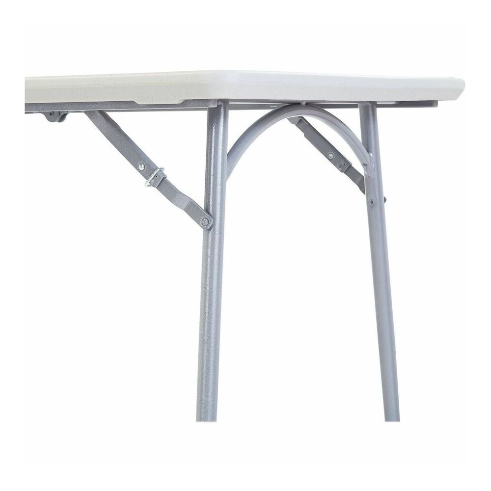 National Public Seating Banquet Fold-In-Half Tables - Speckled Gray Top - Round Tube Leg Base - 4 Legs - 700 lb Capacity - 71.80" Table Top Length x 30" Table Top Width - 29.50" Height - Room, Indoor,. Picture 9